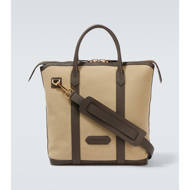 Tom Ford Buckley East West canvas tote bag