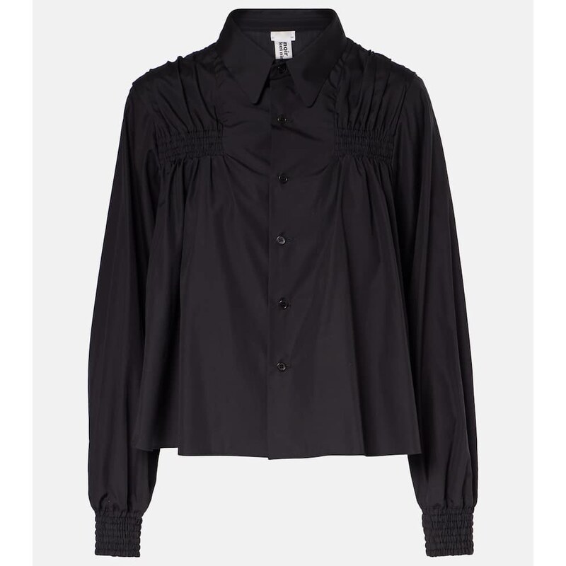 Noir Kei Ninomiya Shirred cotton shirt