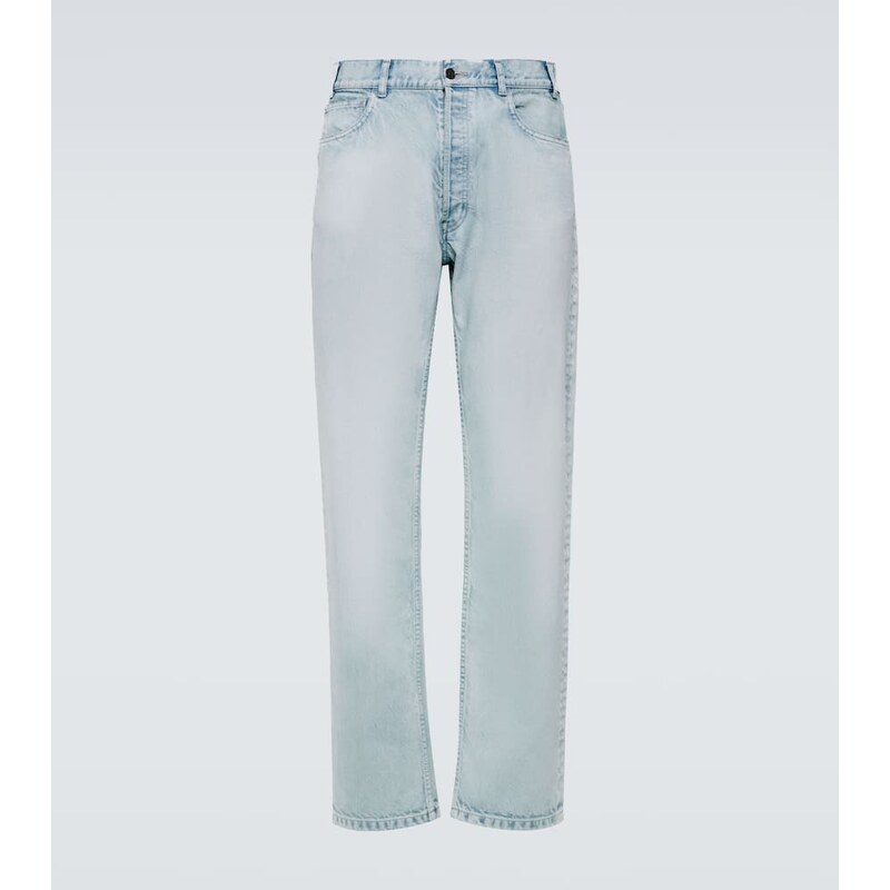 Pánské džíny The Row Burt straight jeans v barvě light blue