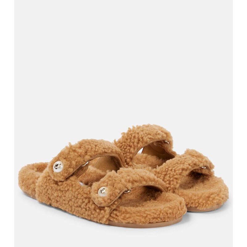Jimmy Choo Fayence shearling sandals