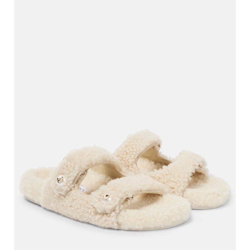 Jimmy Choo Fayence shearling sandals