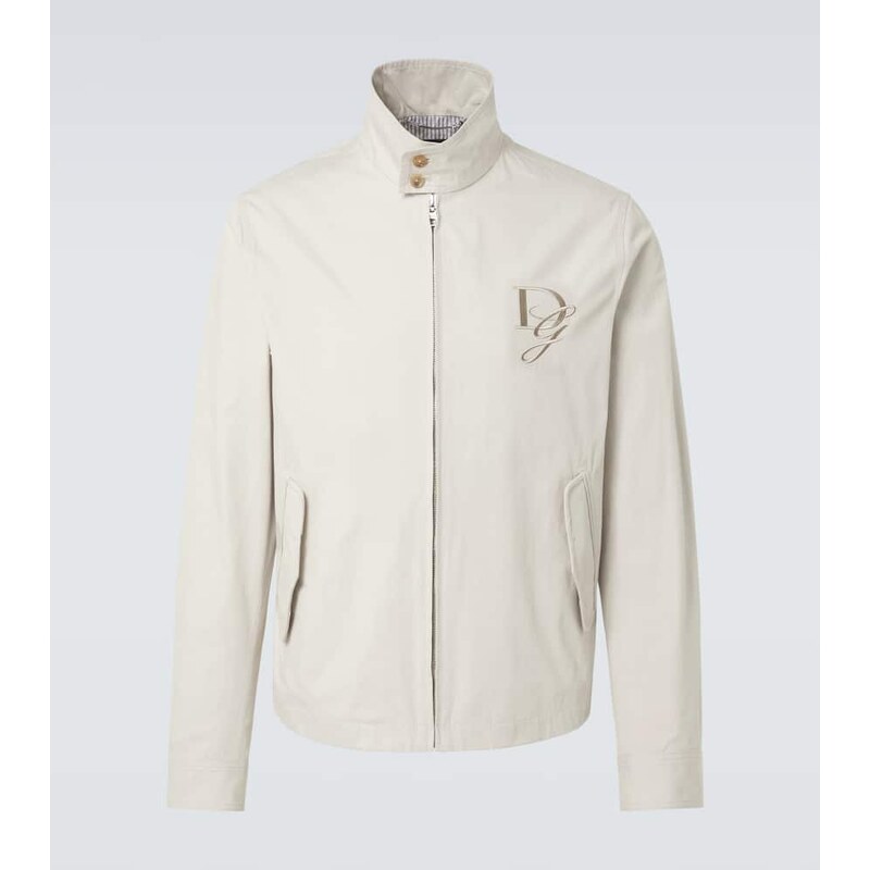 Dolce&Gabbana DG embroidered cotton jacket