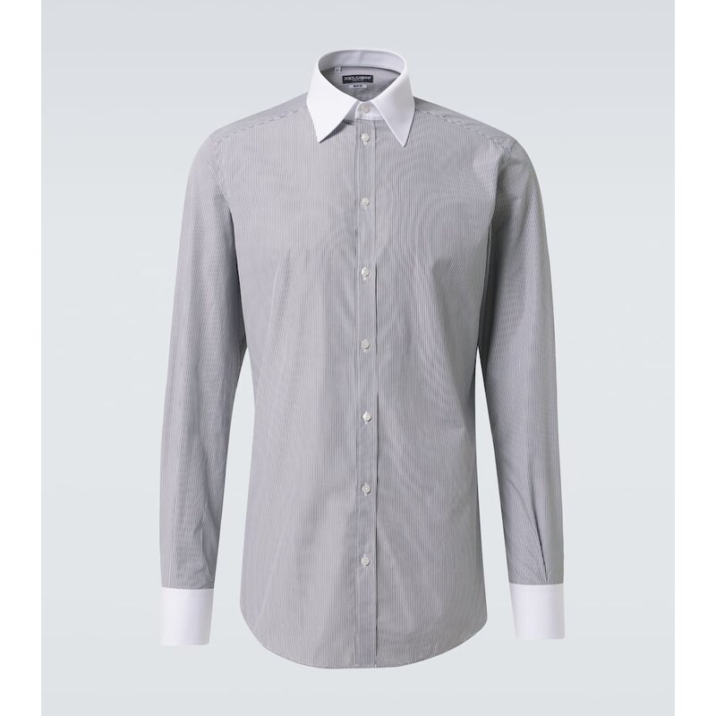 Dolce&Gabbana Striped cotton poplin shirt