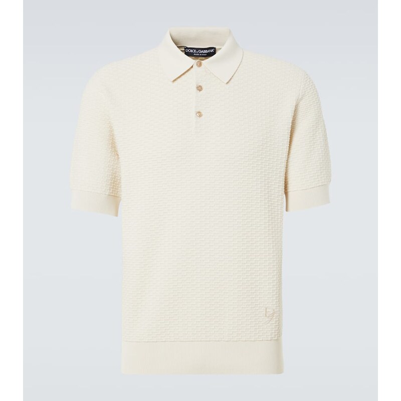 Dolce&Gabbana DG knitted cotton polo shirt