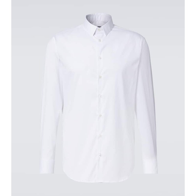 Giorgio Armani Cotton-blend poplin shirt