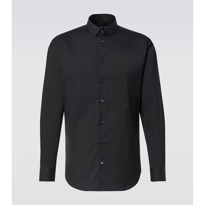 Giorgio Armani Cotton-blend poplin shirt