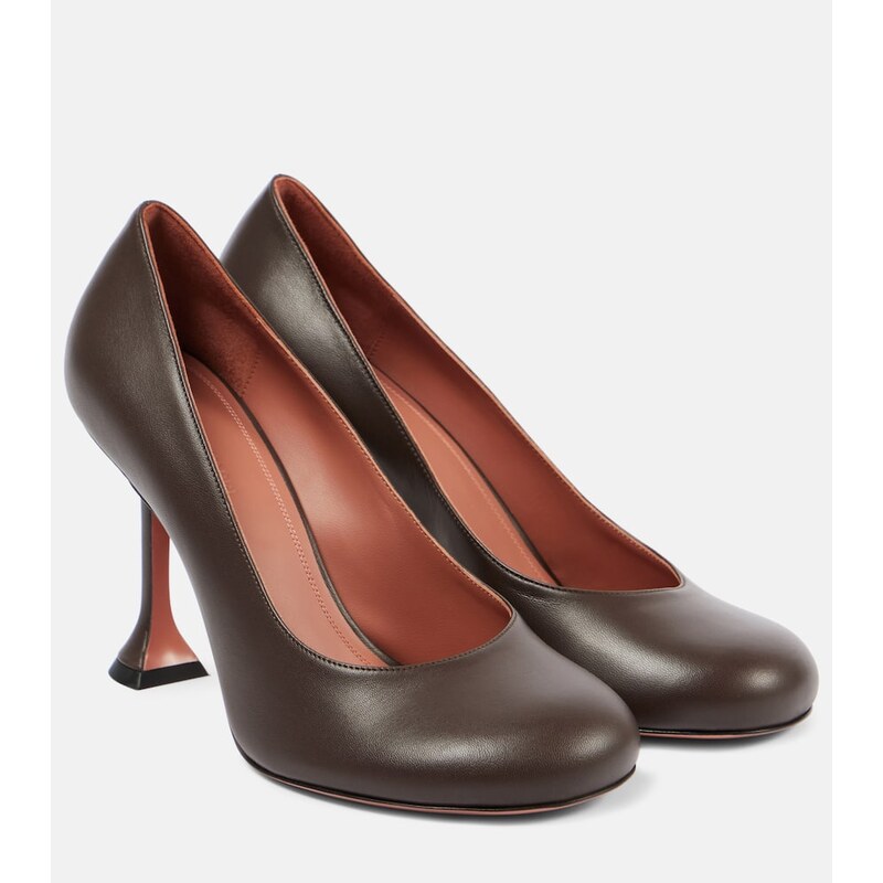 Amina Muaddi Iris 95 leather pumps