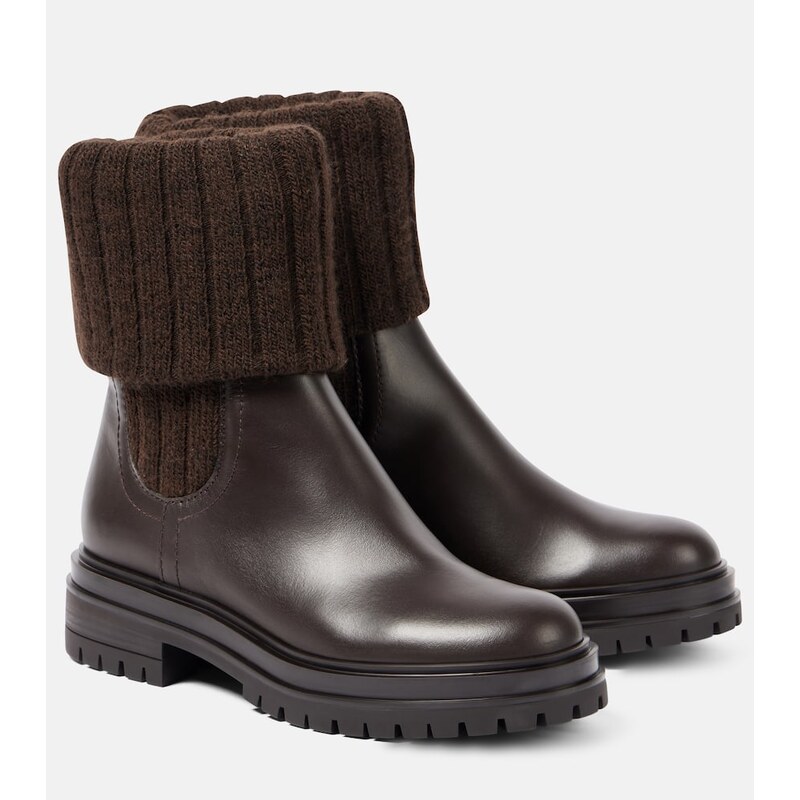 Gianvito Rossi Tenney leather Chelsea boots