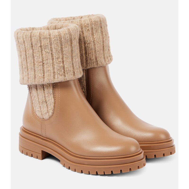 Gianvito Rossi Tenney leather Chelsea boots