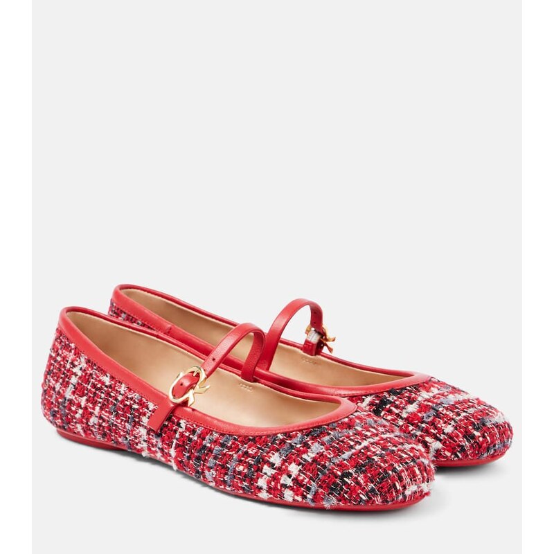 Gianvito Rossi Carla bouclÃ Mary Jane flats