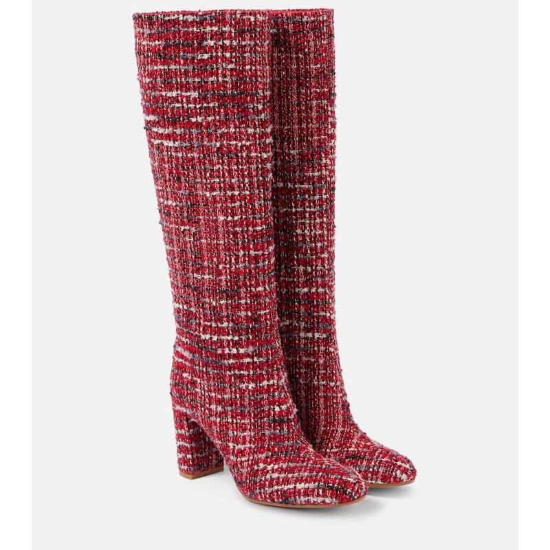 Gianvito Rossi BouclÃ knee-high boots