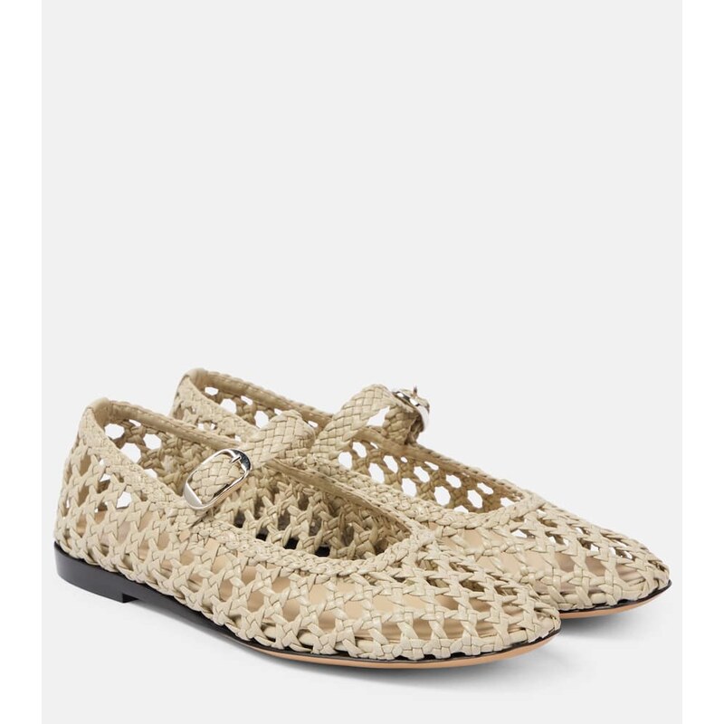 Le Monde Béryl Woven leather ballet flats