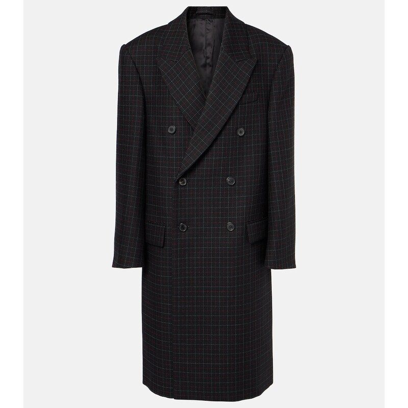 Wardrobe.NYC Oversized checked virgin wool coat