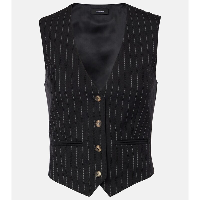Wardrobe.NYC Pinstripe wool vest