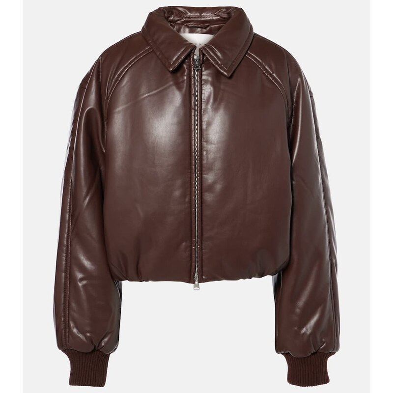 Agolde x Shoreditch Ski Club Tate faux leather bomber jacket