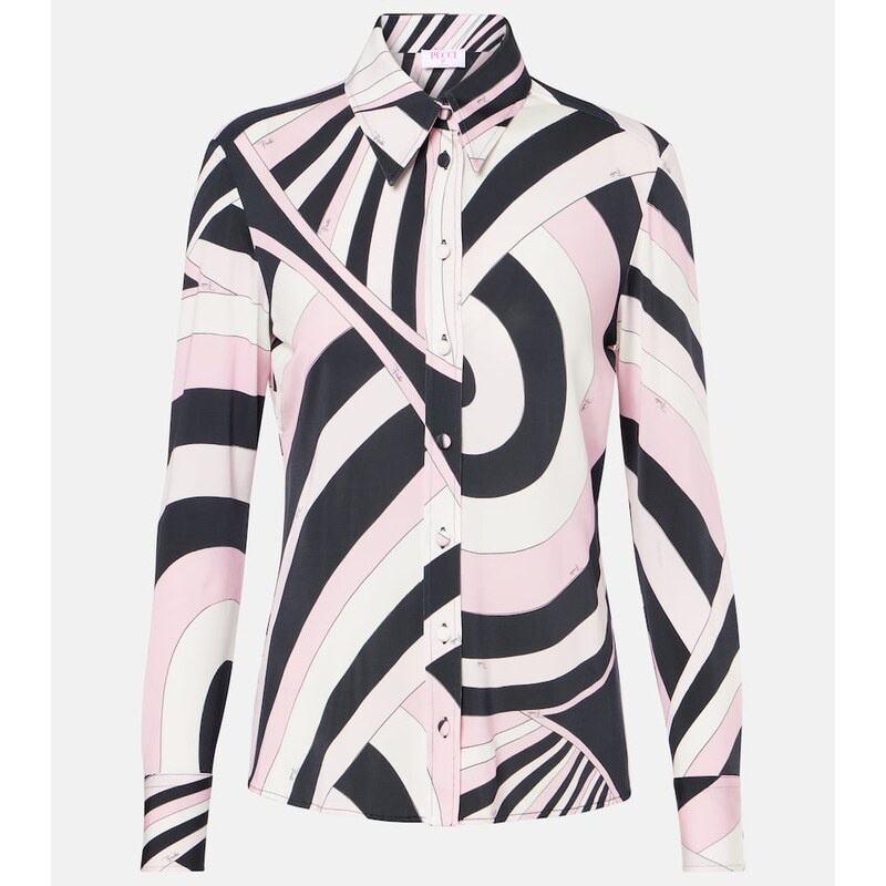 Pucci Iride jersey satin shirt