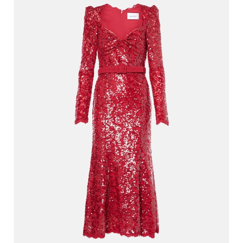 Rebecca Vallance x Nicky Hilton Leyla sequined midi dress