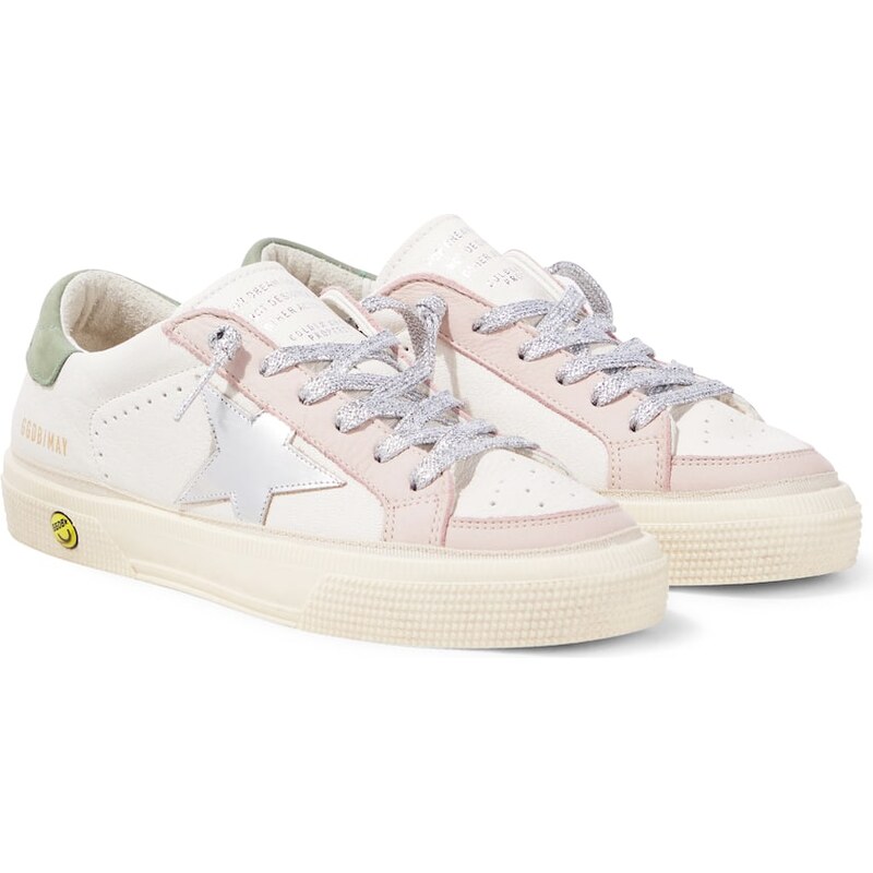 Golden Goose Kids May leather sneakers