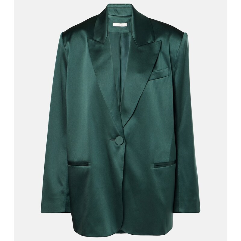 The Sei Silk satin blazer