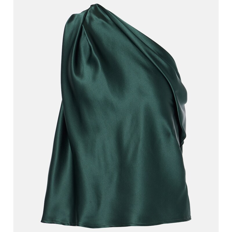 The Sei Silk one-shoulder top