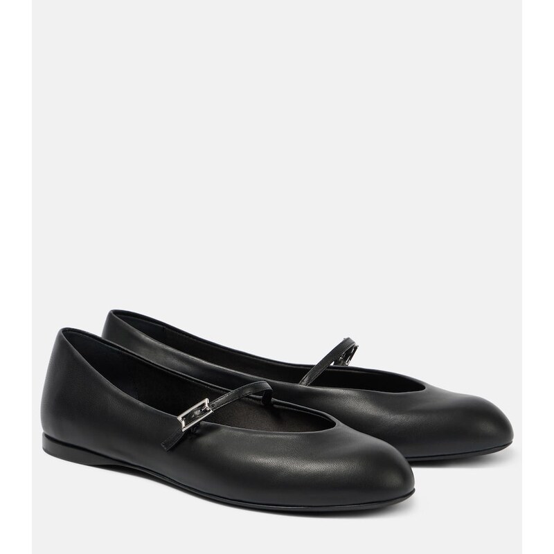 Max Mara Leather Mary Jane ballet flats