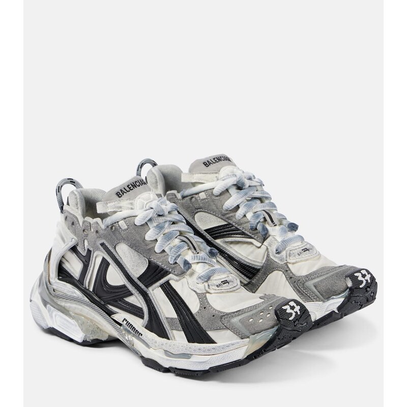 Dámské Balenciaga Runner tenisky v barvě šedá/bílá/černá