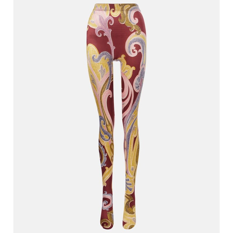 Wolford x Etro Satin de Luxe paisley tights