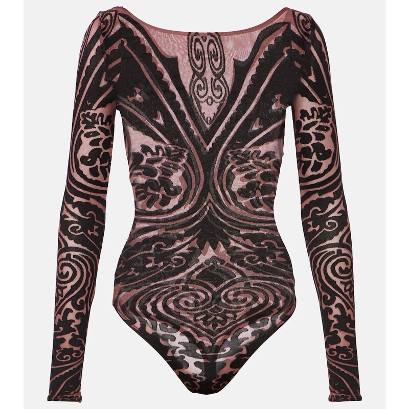 Wolford x Etro Tattoo paisley bodysuit