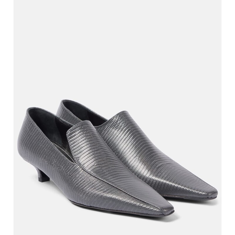 Toteme Embossed leather pumps