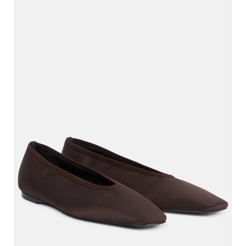 Toteme Satin ballet flats