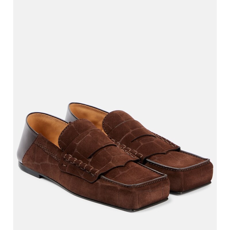 Jacquemus CarrÃ leather penny loafers