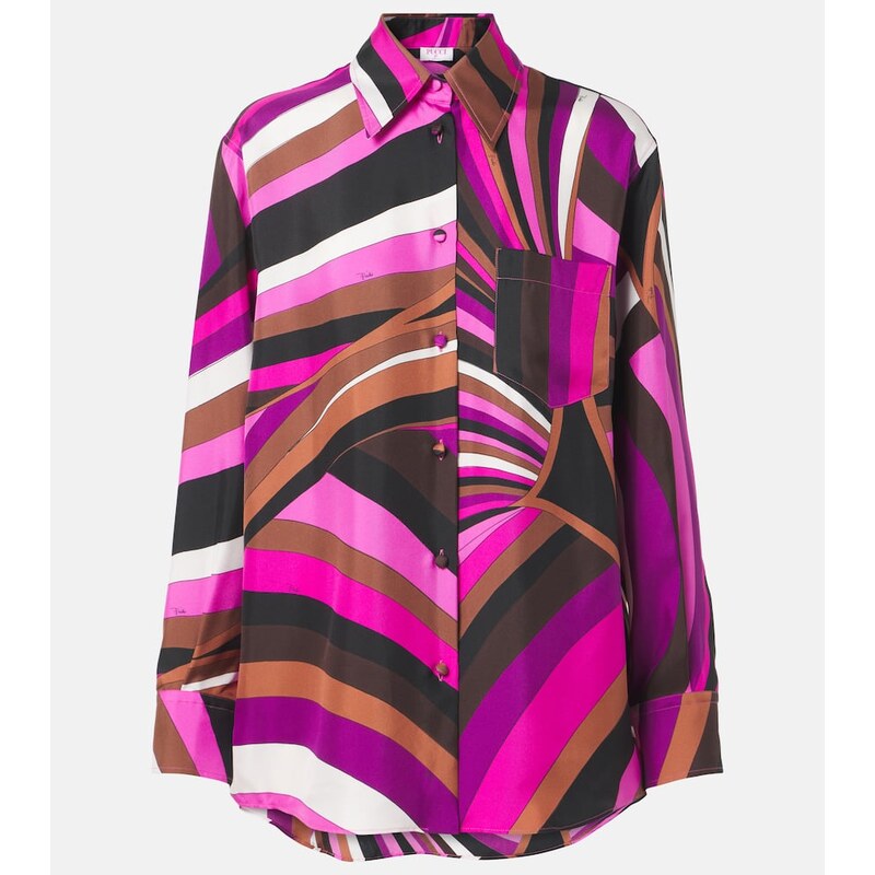 Pucci Iride silk twill shirt
