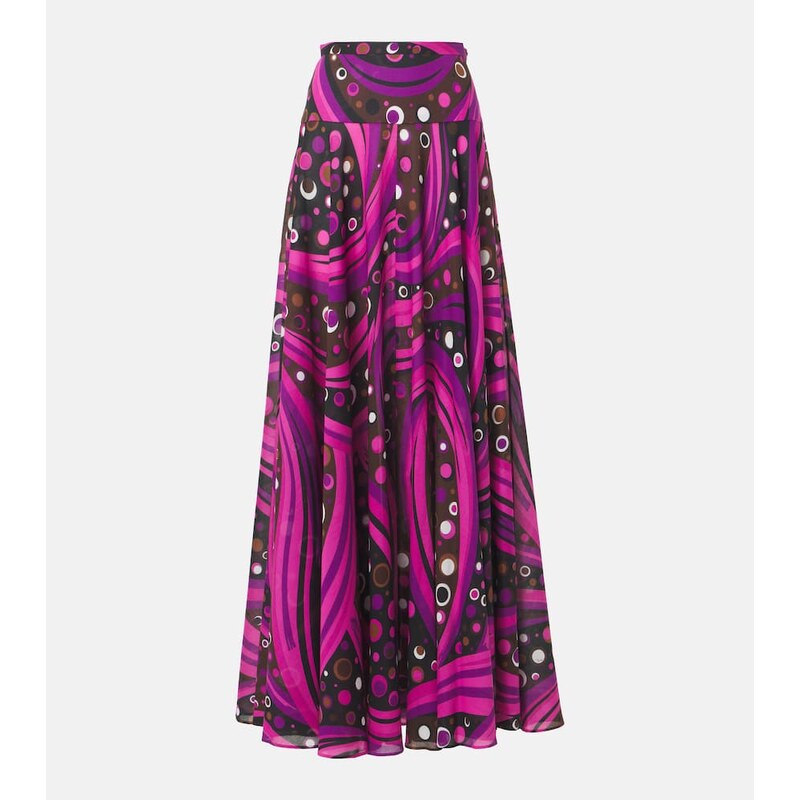Pucci Fontane cotton muslin maxi skirt