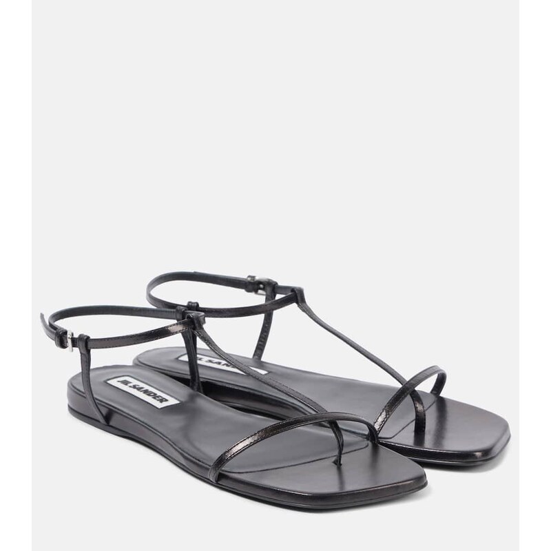Jil Sander Leather thong sandals
