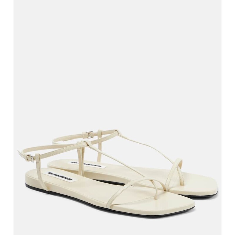 Jil Sander Leather thong sandals
