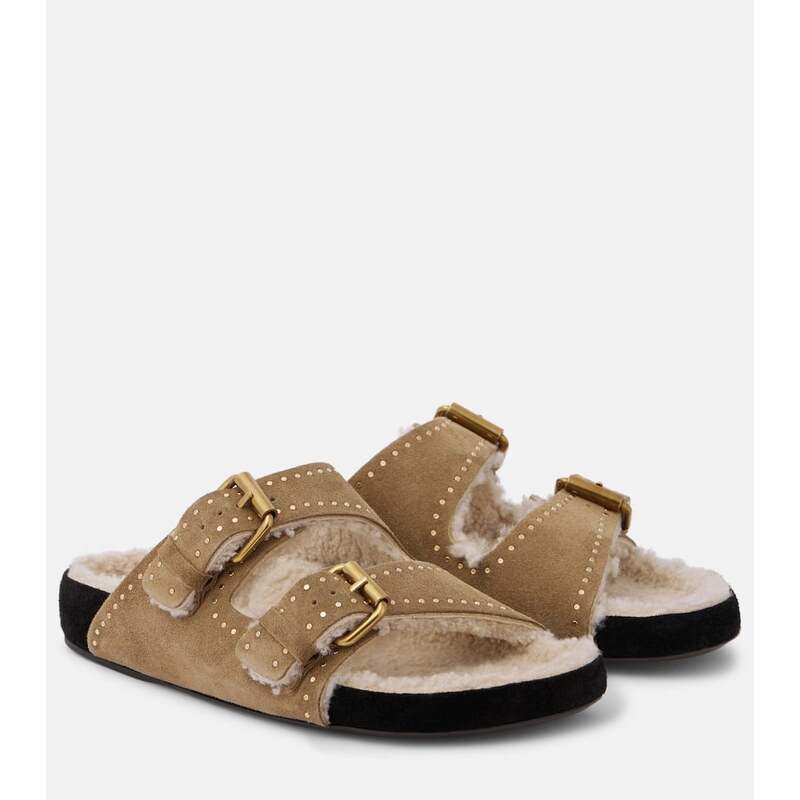 Isabel Marant Lennyo suede slides