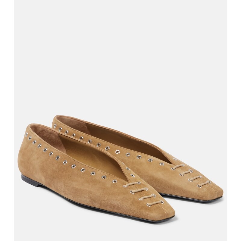 Toteme Suede ballet flats