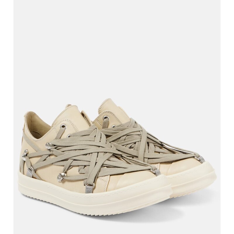 Rick Owens Hollywood Megalace suede sneakers