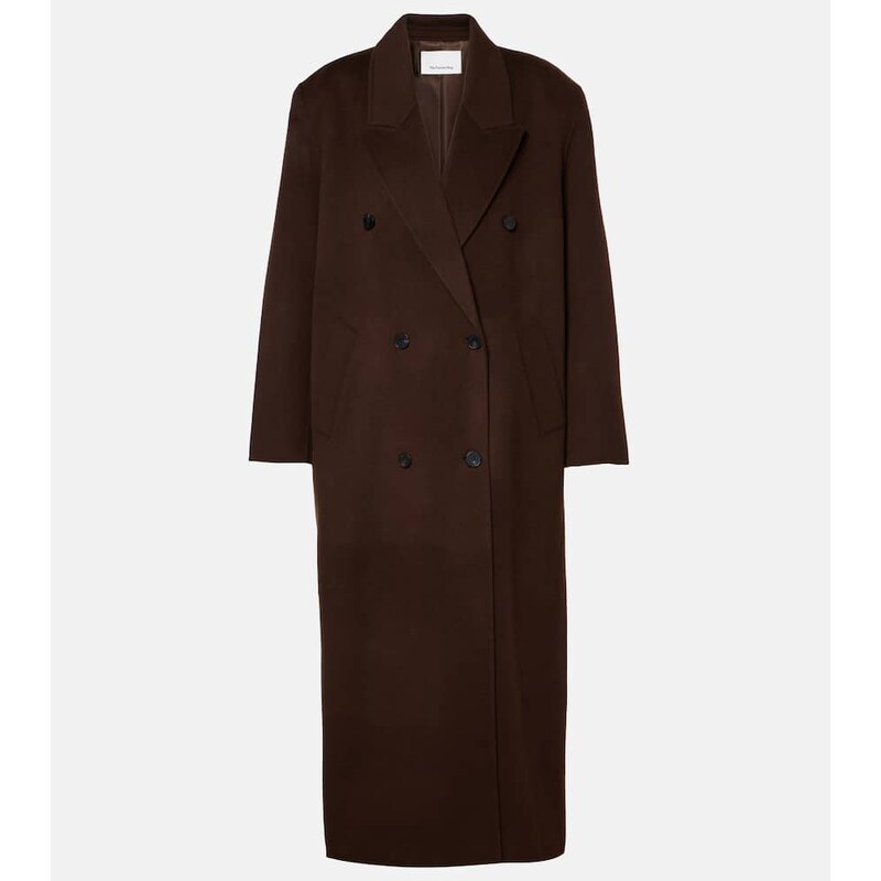 The Frankie Shop Gaia double-breasted wool-blend coat