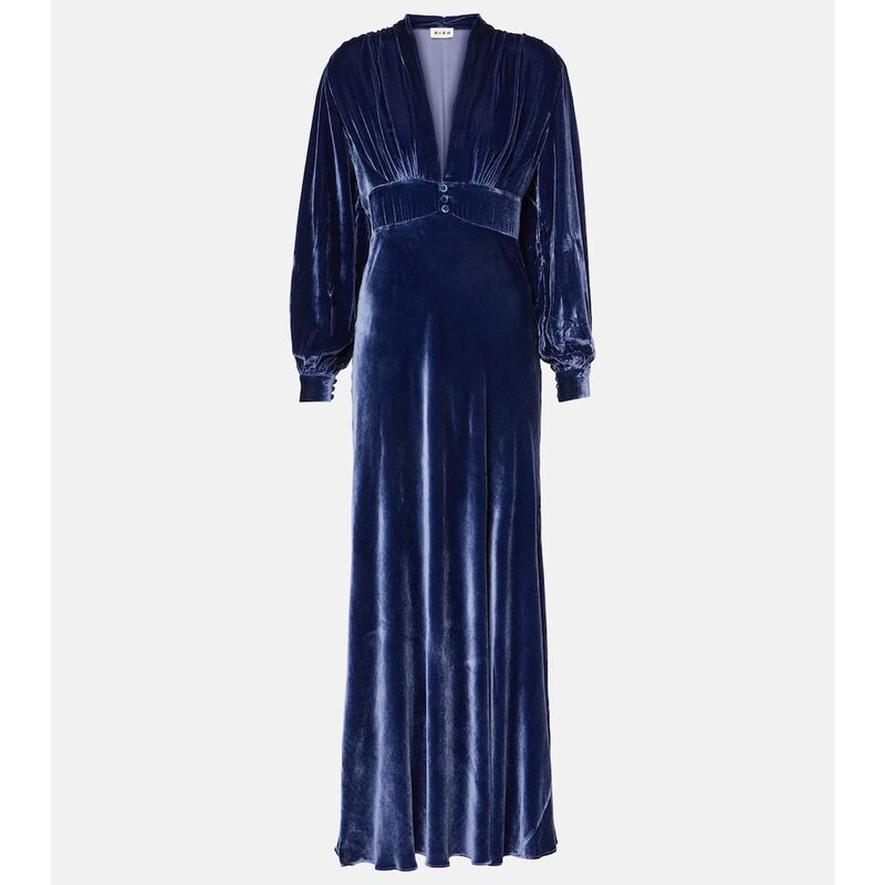 Rixo Emery velvet maxi dress