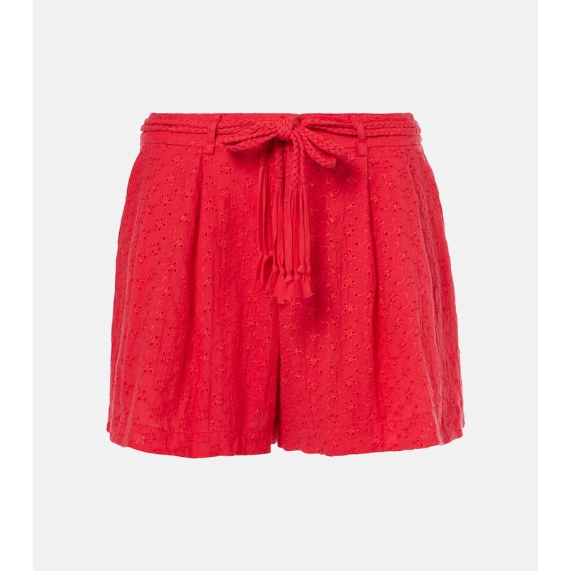 Poupette St Barth Chantal broderie anglaise cotton shorts