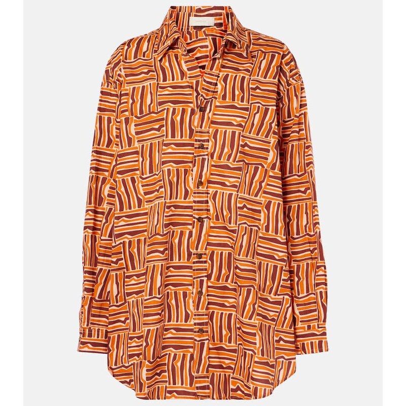 Faithfull Striped cotton poplin shirt