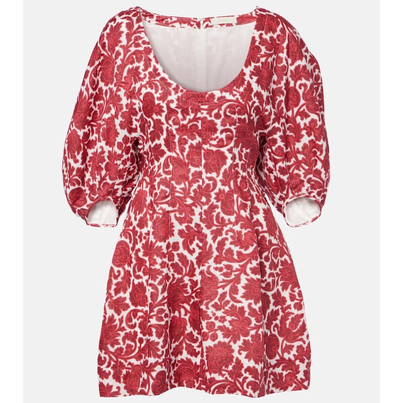 Faithfull Raynara floral linen minidress