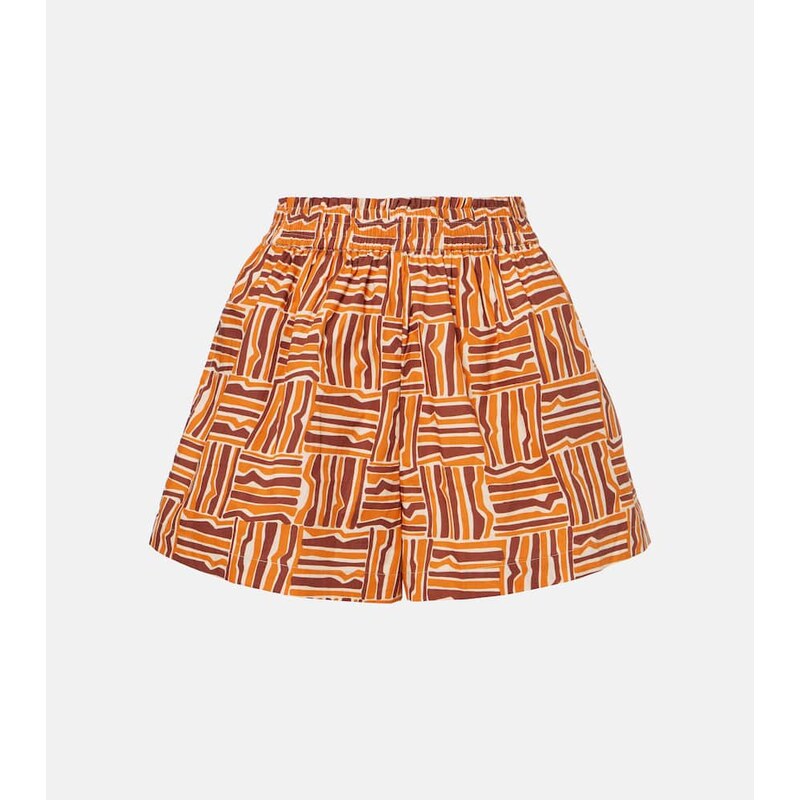 Faithfull Elva printed cotton shorts