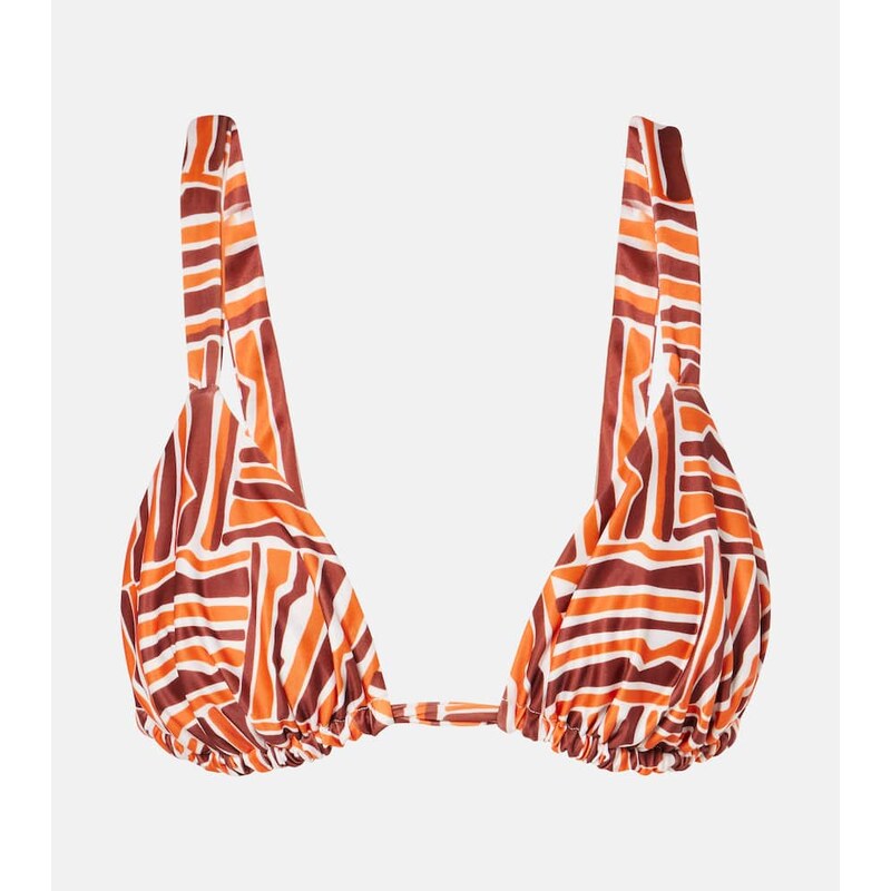Faithfull Printed bikini top