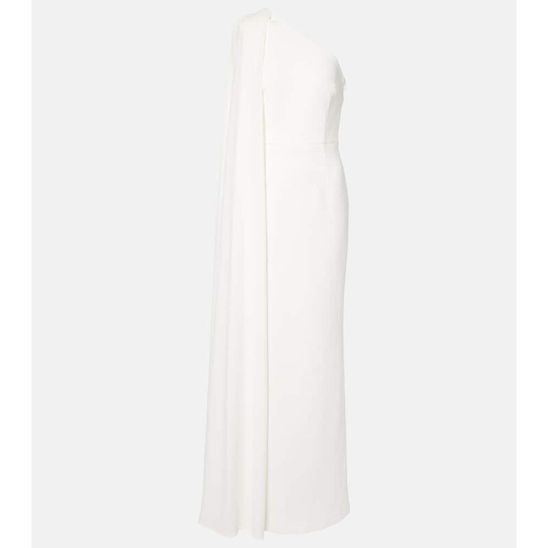 Rebecca Vallance Athena one-shoulder crÃªpe gown