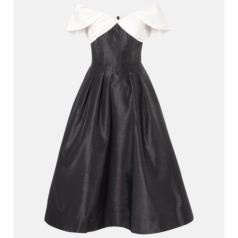 Rebecca Vallance Eliza off-shoulder midi dress
