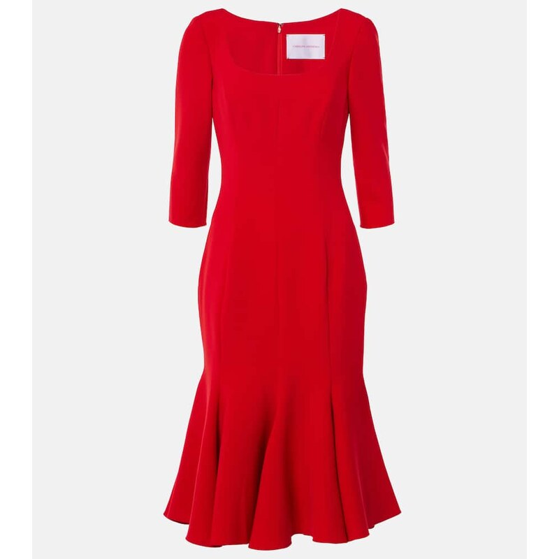 Carolina Herrera CrÃªpe midi dress