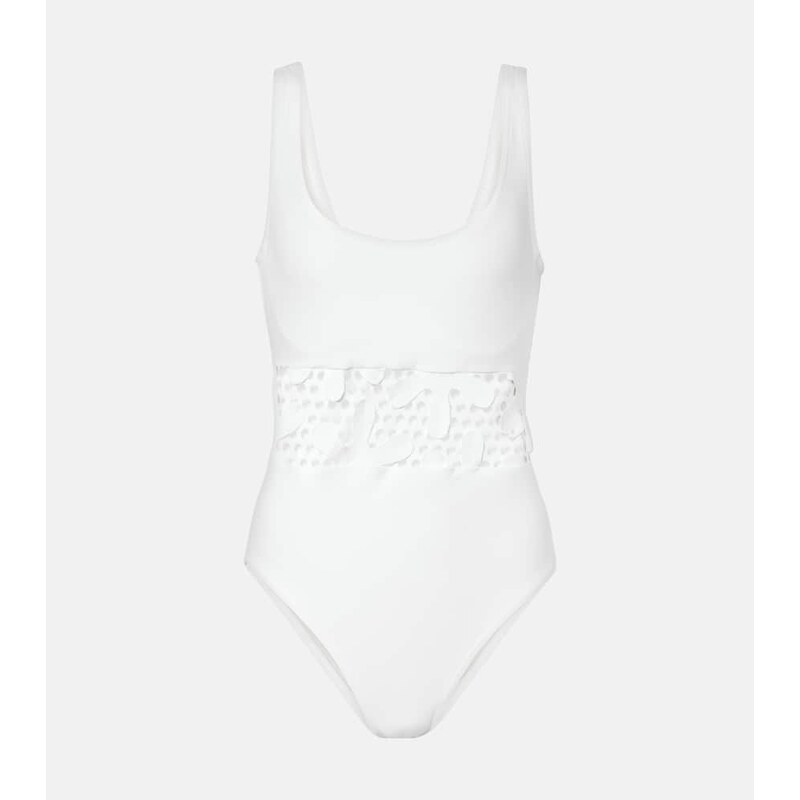 Karla Colletto Aster embroidered swimsuit