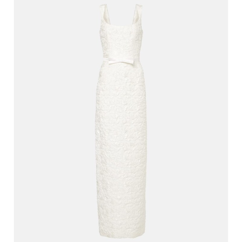 Markarian Robin floral jacquard gown